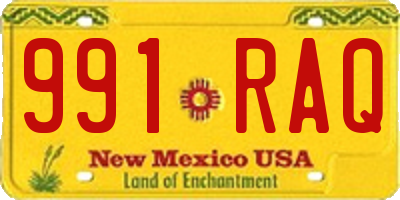 NM license plate 991RAQ