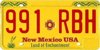 NM license plate 991RBH