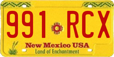 NM license plate 991RCX