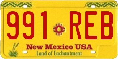 NM license plate 991REB