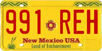 NM license plate 991REH