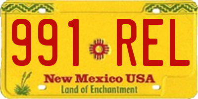 NM license plate 991REL