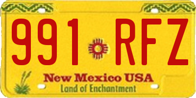 NM license plate 991RFZ