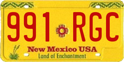 NM license plate 991RGC