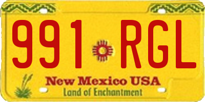 NM license plate 991RGL
