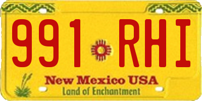 NM license plate 991RHI