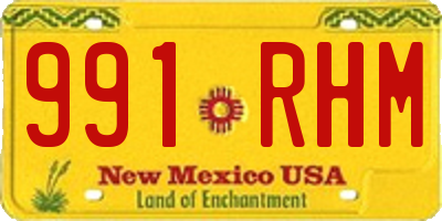 NM license plate 991RHM
