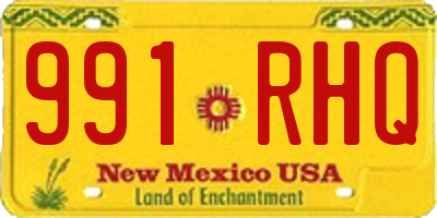 NM license plate 991RHQ