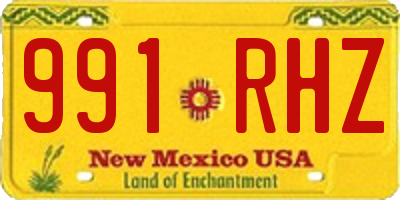 NM license plate 991RHZ