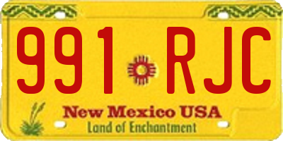 NM license plate 991RJC