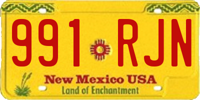 NM license plate 991RJN