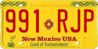 NM license plate 991RJP