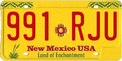 NM license plate 991RJU