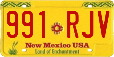 NM license plate 991RJV