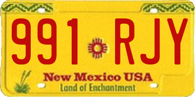 NM license plate 991RJY