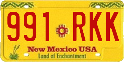 NM license plate 991RKK