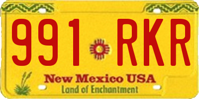 NM license plate 991RKR