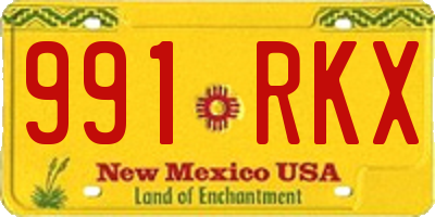 NM license plate 991RKX