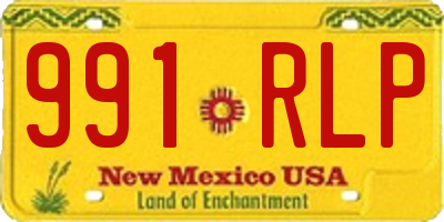 NM license plate 991RLP