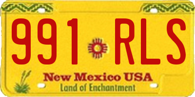 NM license plate 991RLS