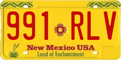 NM license plate 991RLV