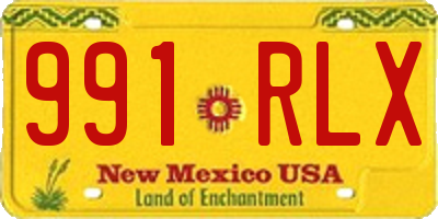 NM license plate 991RLX