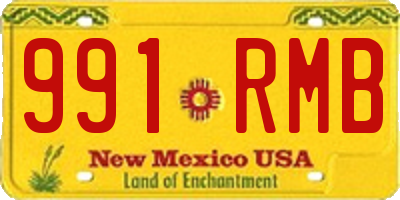 NM license plate 991RMB