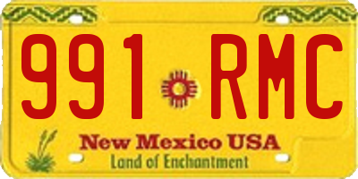 NM license plate 991RMC