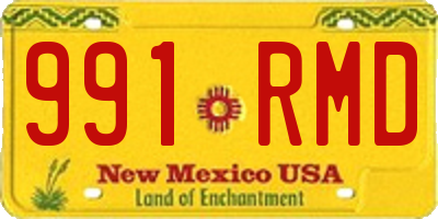 NM license plate 991RMD