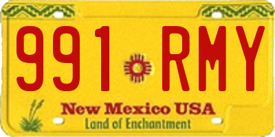 NM license plate 991RMY