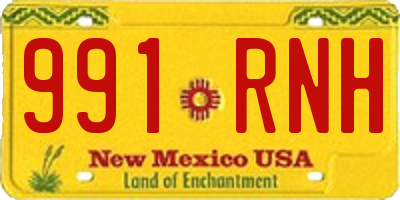 NM license plate 991RNH
