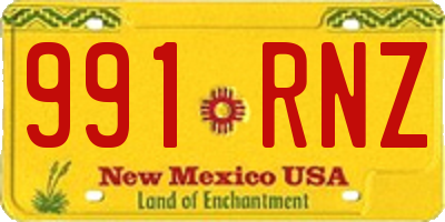 NM license plate 991RNZ