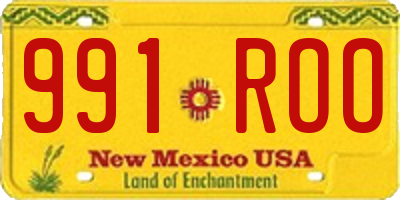 NM license plate 991ROO
