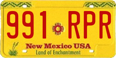 NM license plate 991RPR