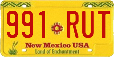 NM license plate 991RUT