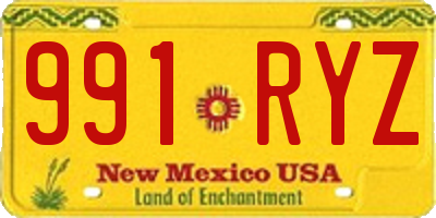 NM license plate 991RYZ