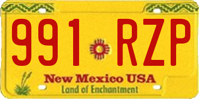 NM license plate 991RZP