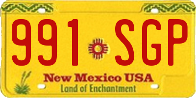 NM license plate 991SGP