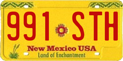 NM license plate 991STH