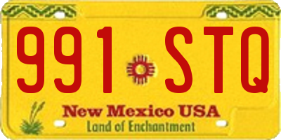 NM license plate 991STQ