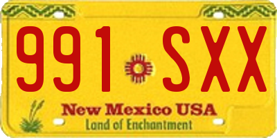 NM license plate 991SXX