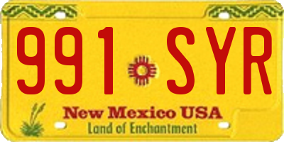 NM license plate 991SYR