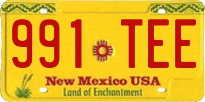 NM license plate 991TEE