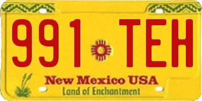 NM license plate 991TEH