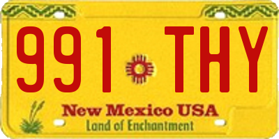 NM license plate 991THY