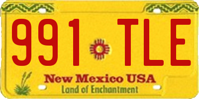 NM license plate 991TLE