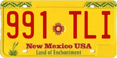 NM license plate 991TLI