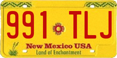 NM license plate 991TLJ