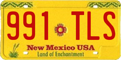 NM license plate 991TLS
