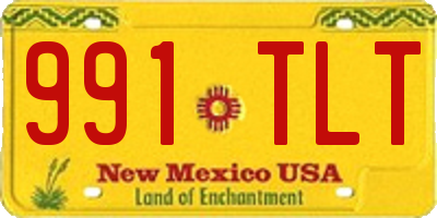 NM license plate 991TLT